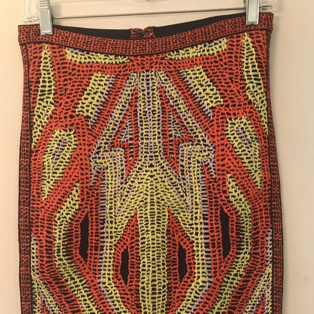 HERVE LEGER OLA JACQUARD SKIRT - M  PRINTED - Picture 3 of 9
